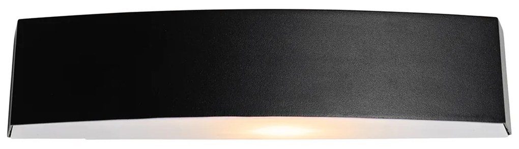 Moderné vonkajšie nástenné svietidlo čierne IP44 - Bojan