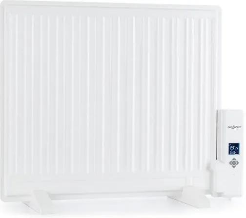 OneConcept Wallander, olejový radiátor, 600 W, termostat, olejové vyhrievanie, plochý dizajn, biely