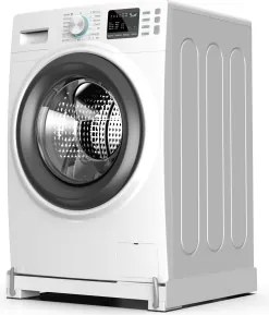 Meliconi 656146 -Antivibračná podložka pod práčku s výsuvnými kolieskami 61 cm biela