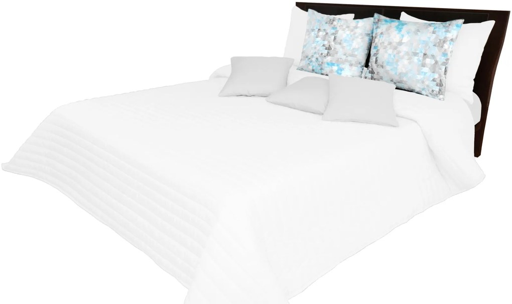 Dekorstudio Jednofarebný prehoz na posteľ NMG-06 biely Rozmer prehozu (šírka x dĺžka): 170x210cm