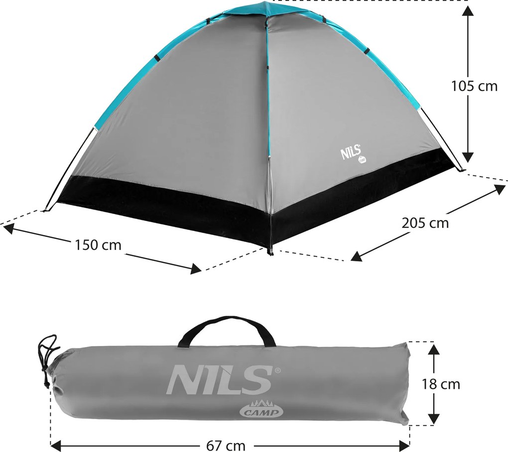 NC3021 ŠEDÝ TURISTICKÝ STAN NILS CAMP