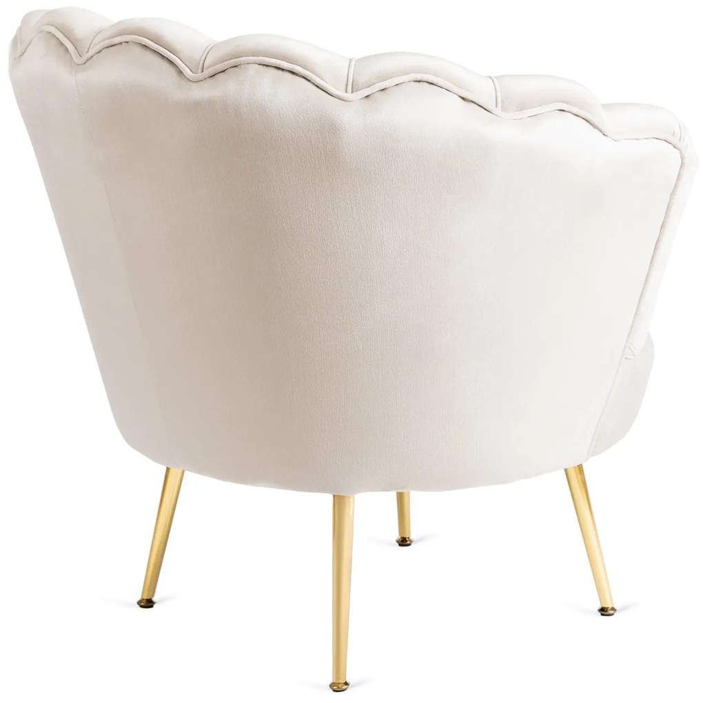 PROXIMA.store - Elegantné čalúnené kreslo GRAND FARBA: krémová