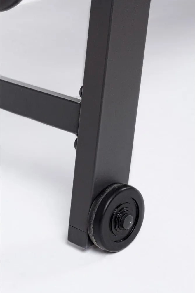 Antracitové kovové záhradné ležadlo Hilde – Bizzotto