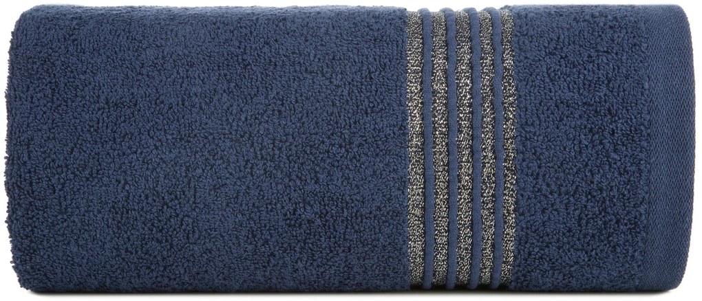 BAVLNENÝ UTERÁK LILA 30X50 CM TMAVOMODRÁ