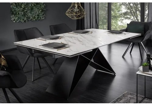 Rozkladací jedálenský stôl 39562 180/260 x 90cm White Look Ceramik  - Komfort-nábytok