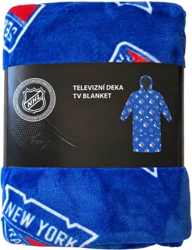 Mikinová televízna deka NHL New York Rangers – veľ. XL