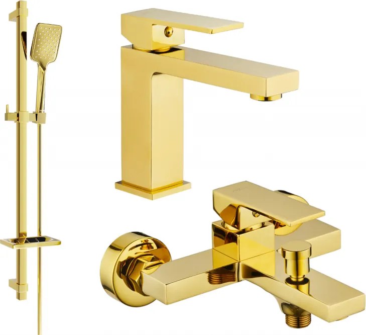 Mexen Uno DQ62 vaňová súprava, zlatá - 71403DQ62-50