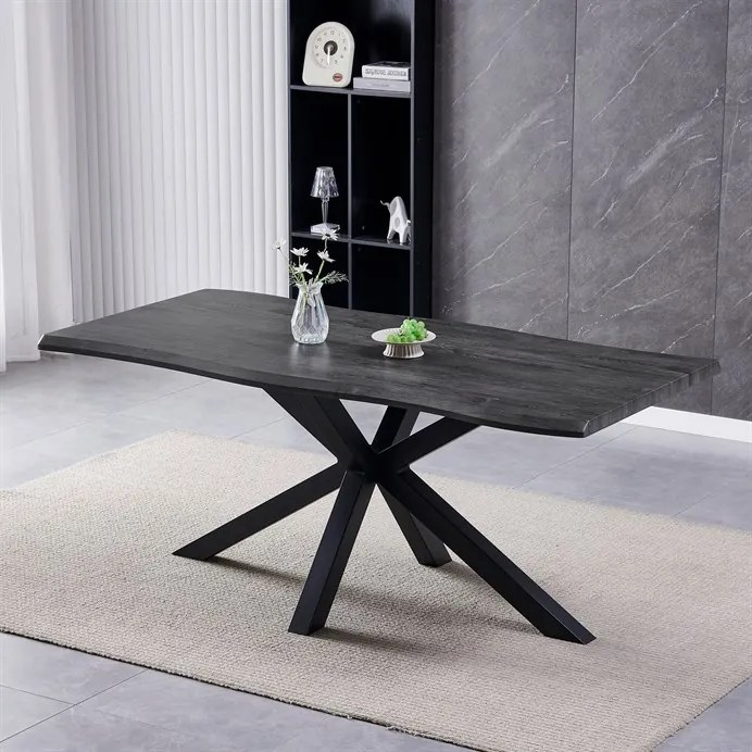 Autronic BONTEC Jedálenský stôl 180x90cm, mdf, old wood, HT-F4618 GREY Farba: Šedá