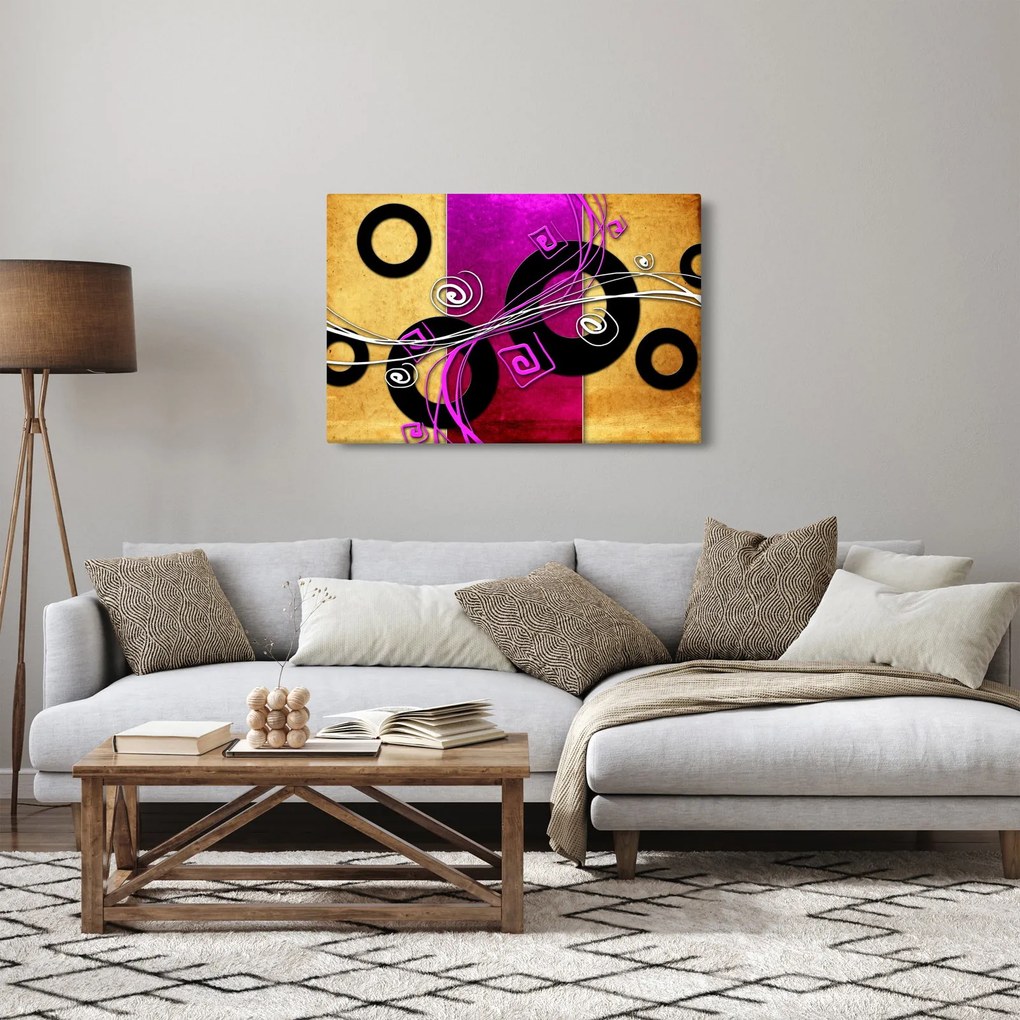 Obraz abstrakcie (90x60 cm)