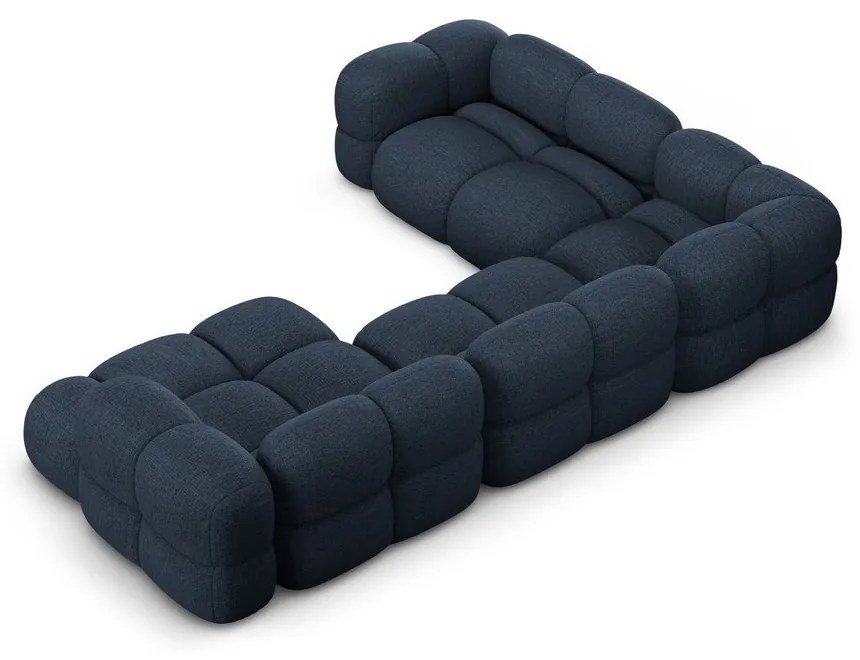 Tmavomodrá rohová pohovka (ľavý roh/do tvaru "U") Loretto – Cosmopolitan Design