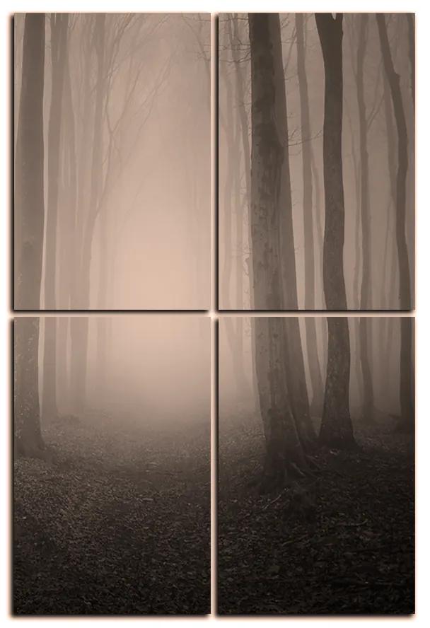 Obraz na plátne - Hmla v lese - obdĺžnik 7182FE (120x80 cm)