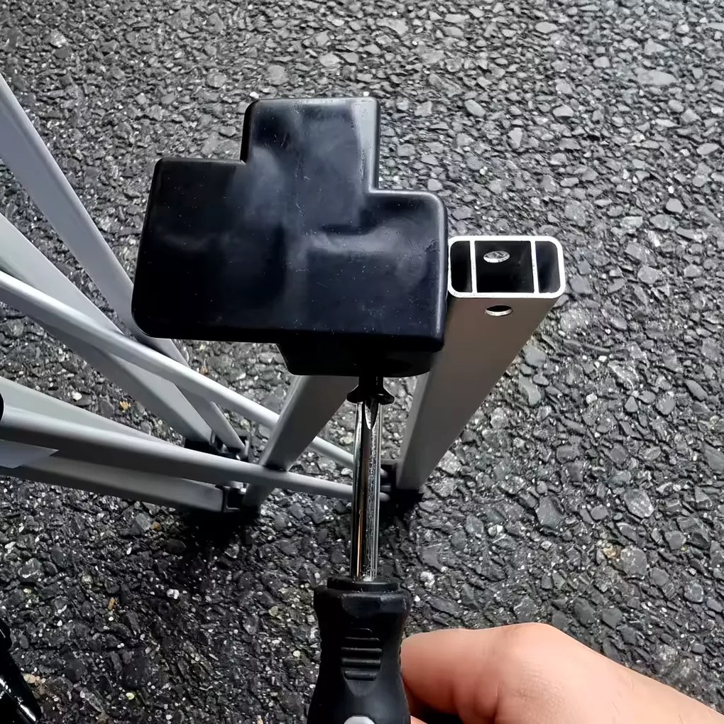 BRIMO Nožnicový párty stan EXCLUSIVE ALU 3x6 m bez stien biely