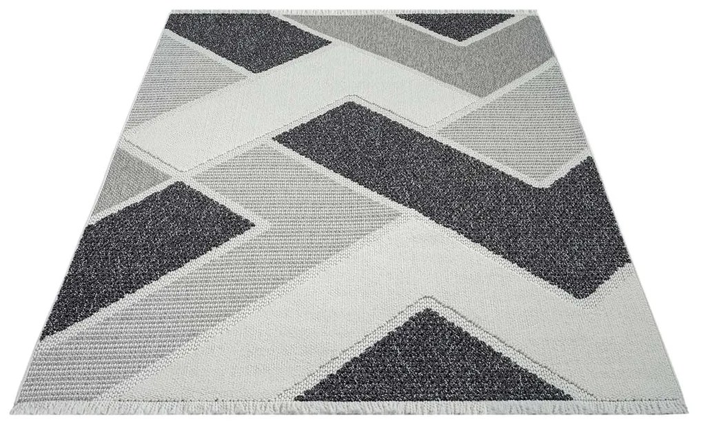 Dekorstudio Moderný koberec LINDO 8877 - sivý Rozmer koberca: 80x150cm