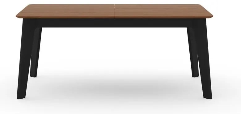 Rozkladací jedálenský stôl s doskou v dekore orechového dreva v prírodnej farbe 100x180 cm Shadow – TemaHome