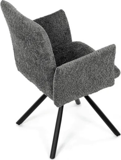 Jedálenská stolička sivá DCH-W1117 GREY2