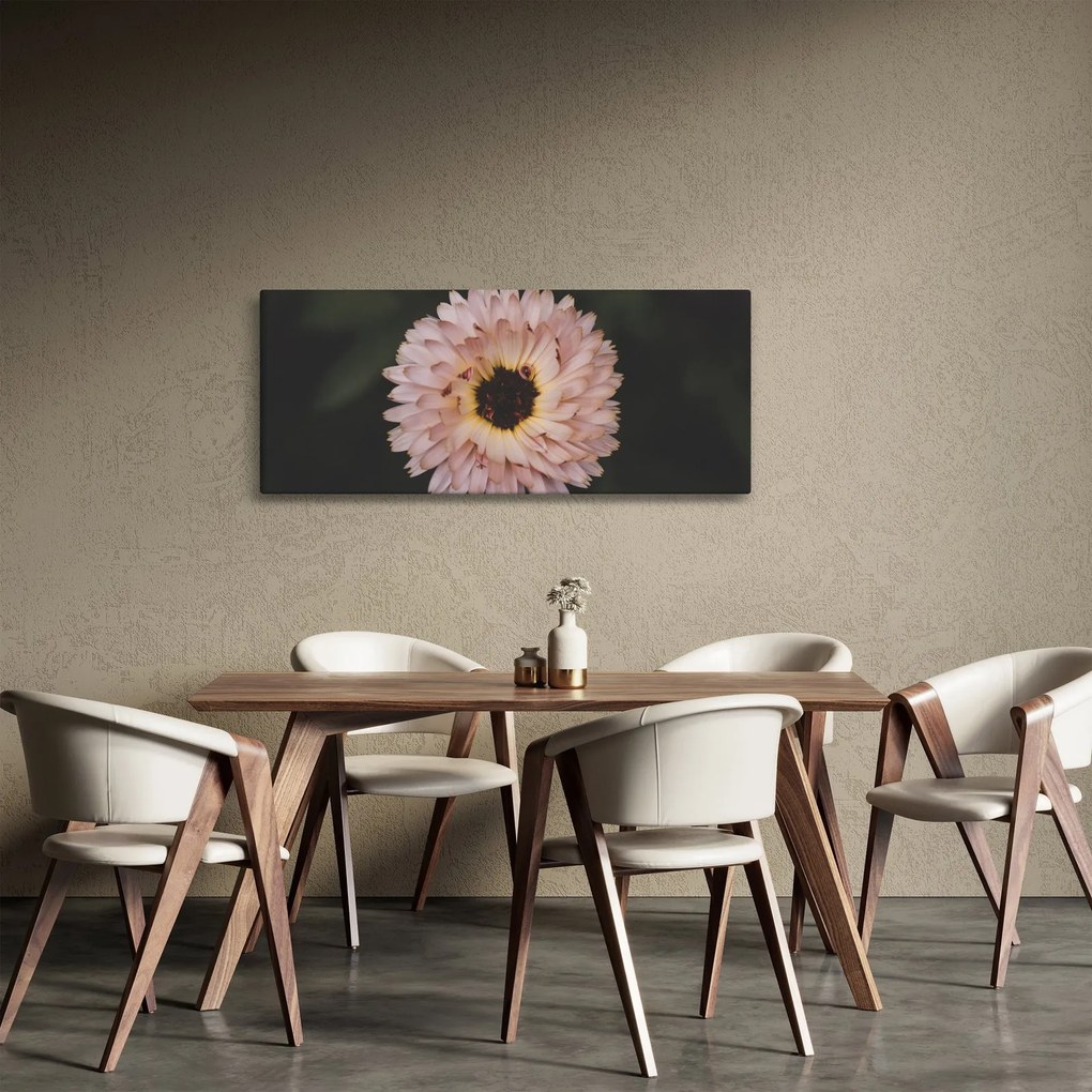 Obraz oranžovej kvetiny (120x50 cm)