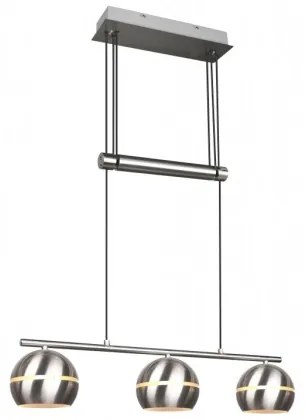 Trio - Luster na lanku FLETCHER 3xE14/40W/230V matný chróm