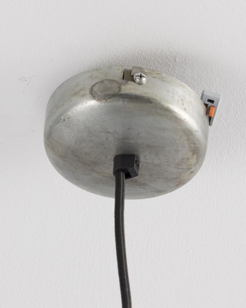 Závesná lampa Ismay priemer 33cm silver&amp;olive