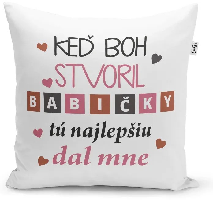 Sablio Vankúš Keď Boh stvoril babičky: 40x40 cm