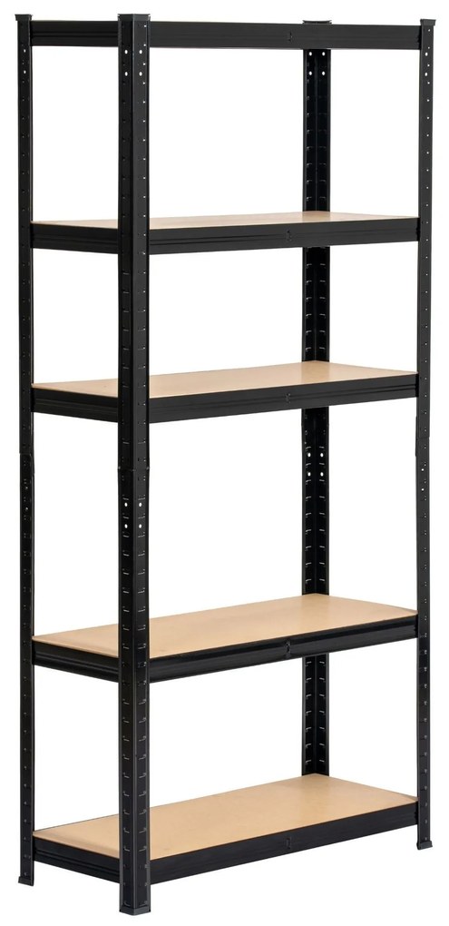 Kovový regál REGMET 70x30x154 cm černý