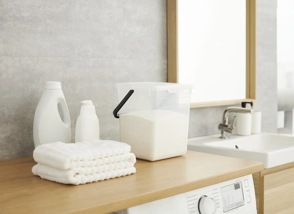 Rotho Box na prací prášok (5 kg), 9 l, s rúčkou, DETERGENT