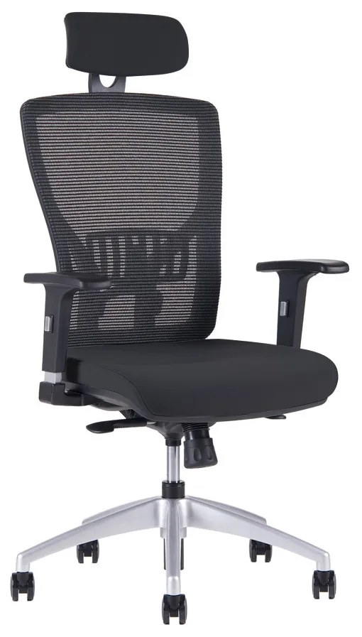 Kancelárska ergonomická stolička Office Pro HALIA MESH SP – s podhlavníkom, viac farieb Čierna  2628