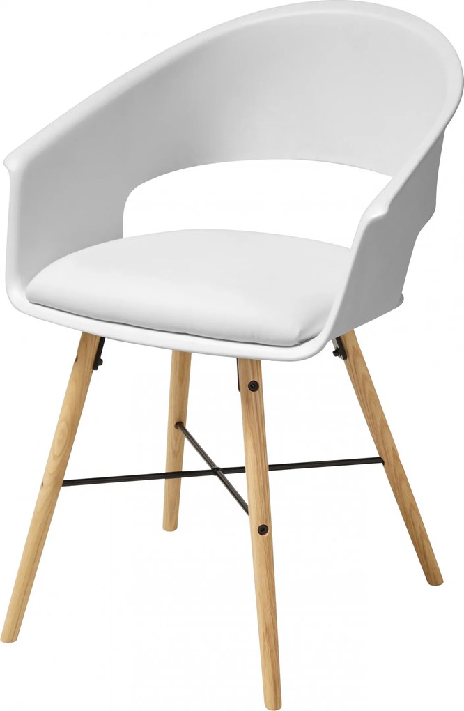 Bighome - Jedálenská stolička IVAR, biela