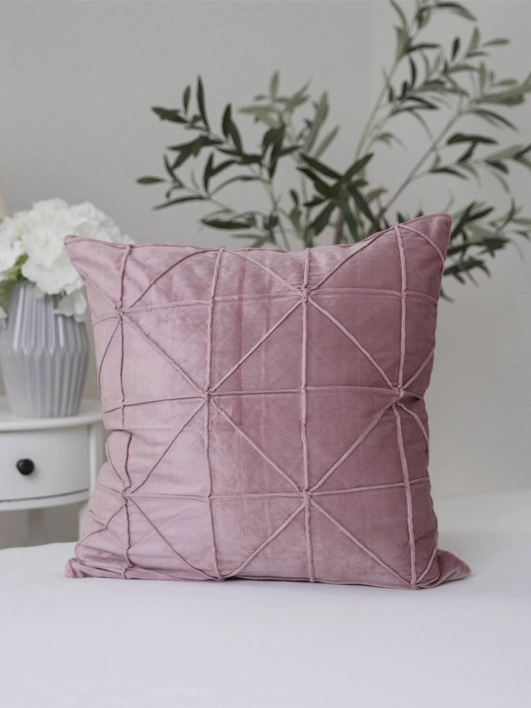 Obliečka na vankúš mikroplyš 45 × 45 cm - Gama staroružová