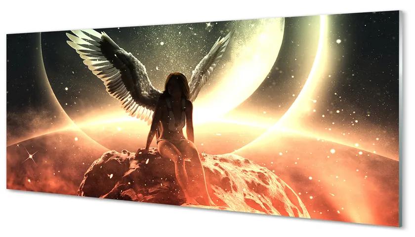 Obraz plexi Ženského krídla meteorit mesiac 120x60 cm