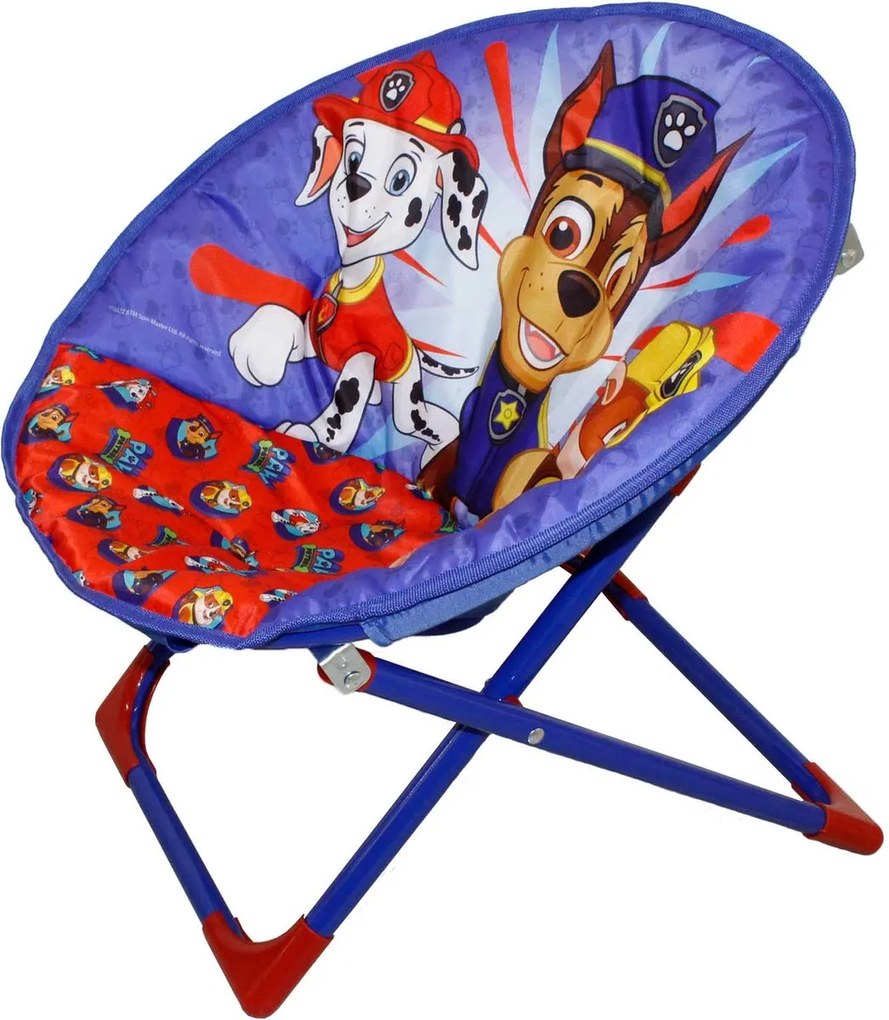 Detské skladacie kreslo PAW PATROL, modré