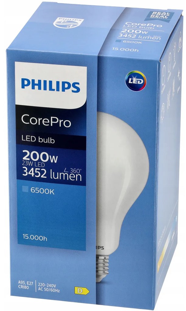 LED žiarovka Philips E27 - 23W - 3452lm - 6500k Corepro Premium