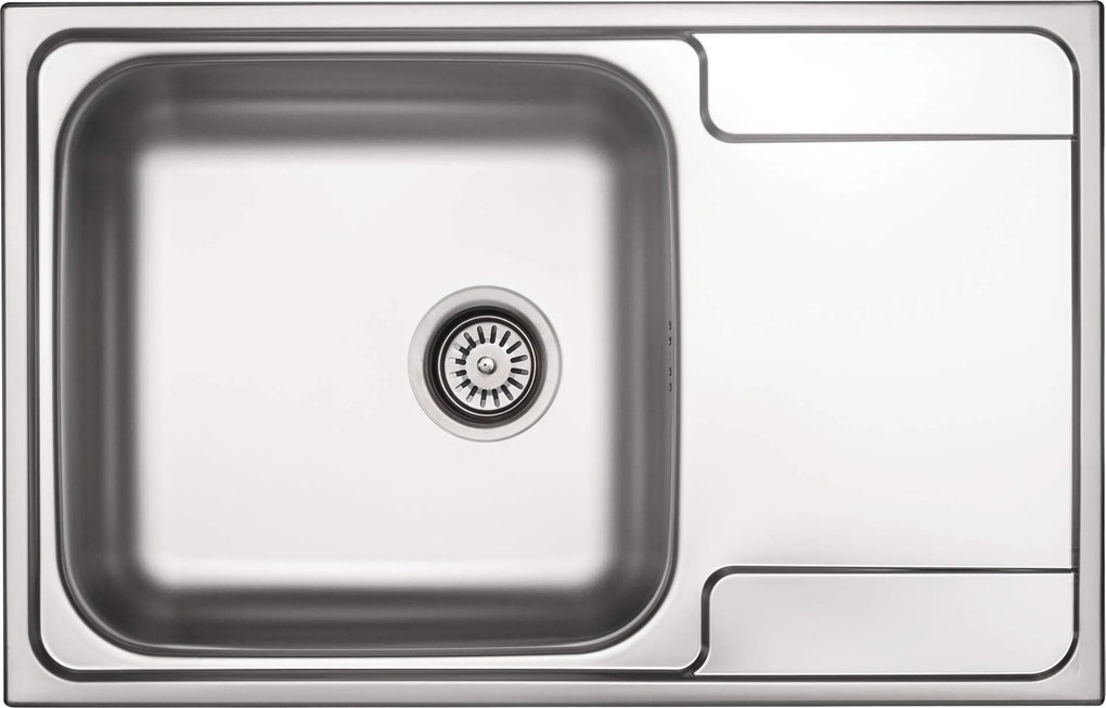 Deante Steel sink, 1-bowl with drainer