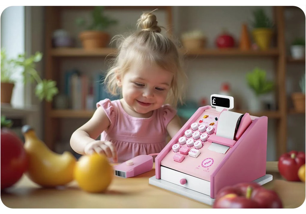 Drevená hračka pokladňa RK-868 Ricokids