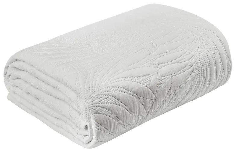 Dekorstudio Jednofarebný prehoz na posteľ STONE1 v bielej farbe Rozmer prehozu (šírka x dĺžka): 170x210cm