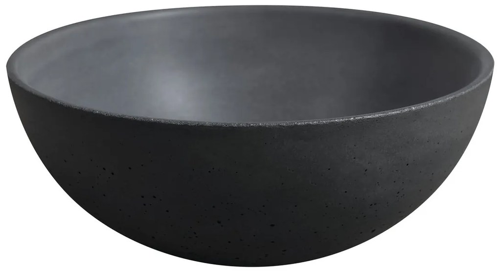 Sapho, MINOR betónové umývadlo na dosku, priemer 26cm, antracit, MR26016