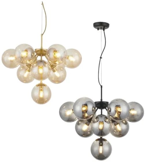 Redo 01-2940 - Luster na lanku AGAPE 10xE14/28W/230V zlatá