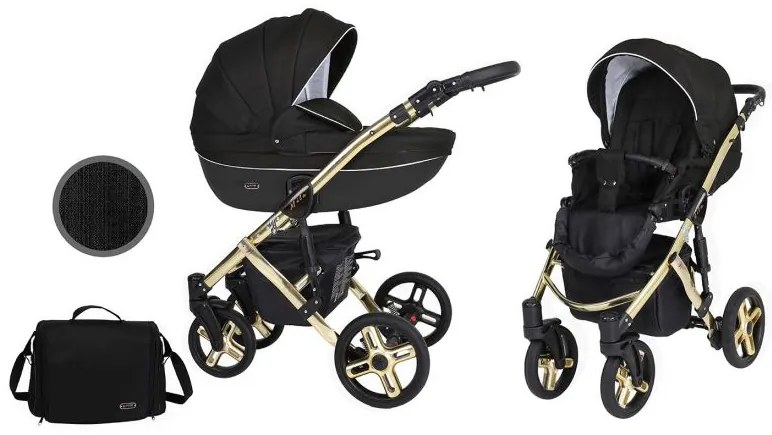 Kočík Kunert Mila Premium gold frame 2v1 - 04