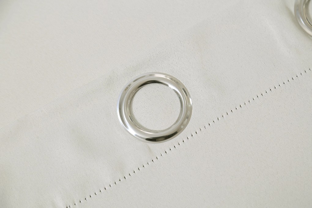 Bielo-krémový záves OXFORD 140x250 cm Zavesenie: Riasiaca páska