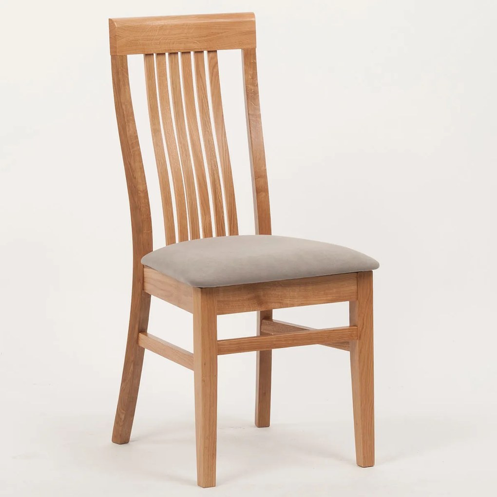 ITTC Stima Dubová stolička TAKUNA čalúnená Vyberte látku ->: VELVET čierná 63