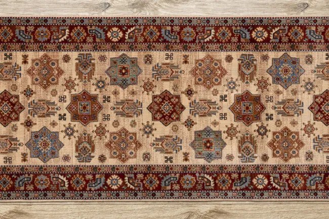 Behúň KESHAN 7683/53555 béžový / terakota