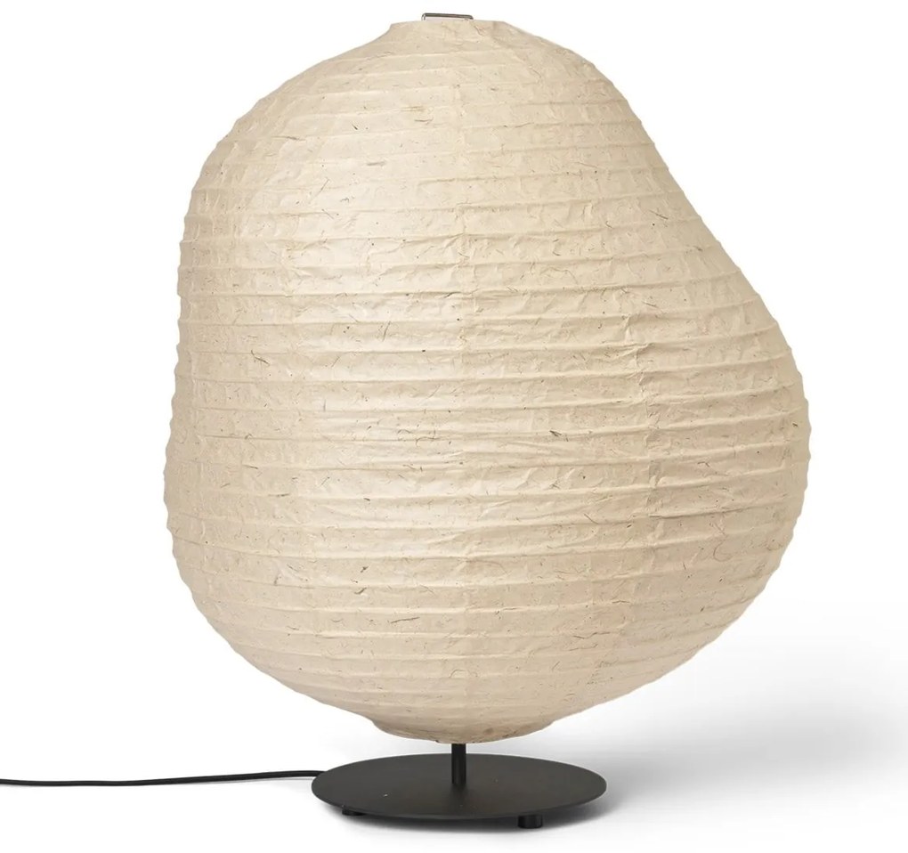 Ferm Living Stojacia lampa Kurbis Black / Natural Ø 60 cm