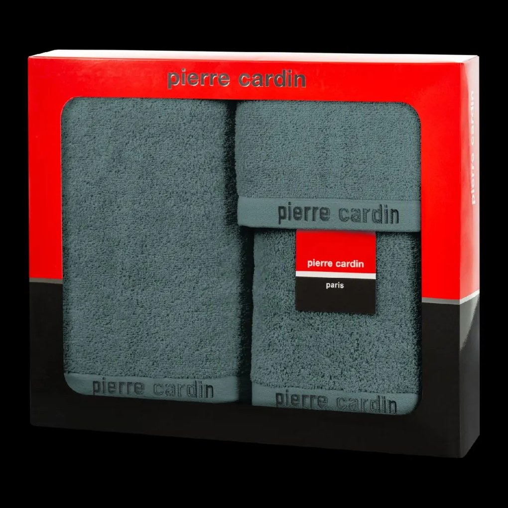 FROTÉ UTERÁK PIERRE CARDIN EVI SADA 30X50 CM, 50X90 CM, 70X140 CM TMAVOMÄTOVÁ