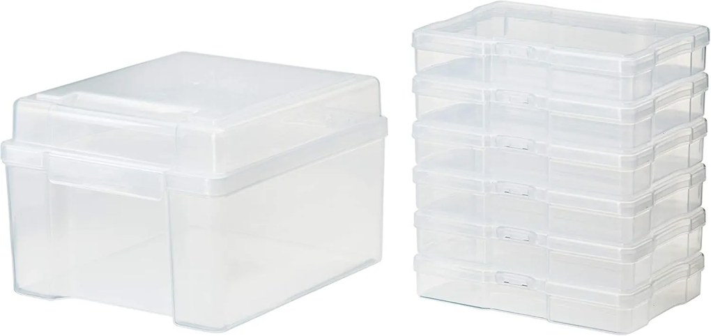 Úložný box s ďalšími 6 boxmi, SIX na fotky a kreatívu