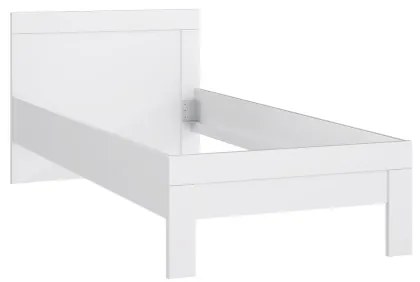 Jednolôžková posteľ SNOWIE 90x200 cm biela