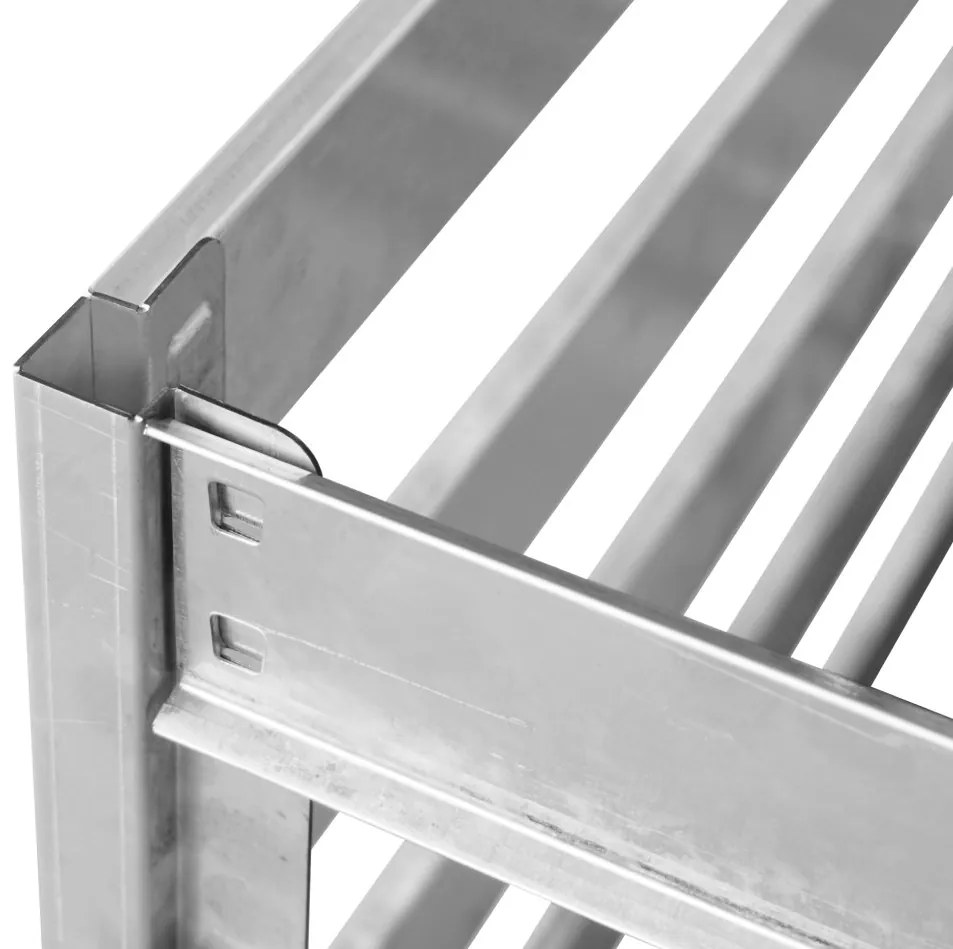 Záhradný kompostér BestBerg KKB-1 / oceľ / 0,8 m² / strieborná