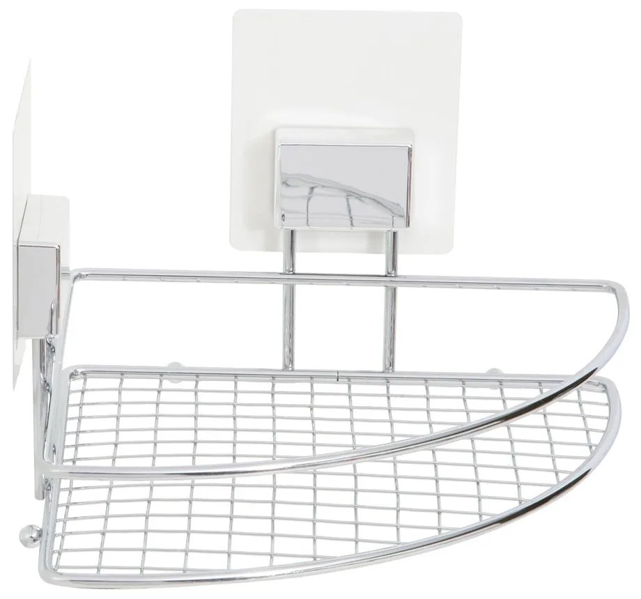 Nástenná rohová samodržiaca polička Compactor Bestlock Magic Bath Rack