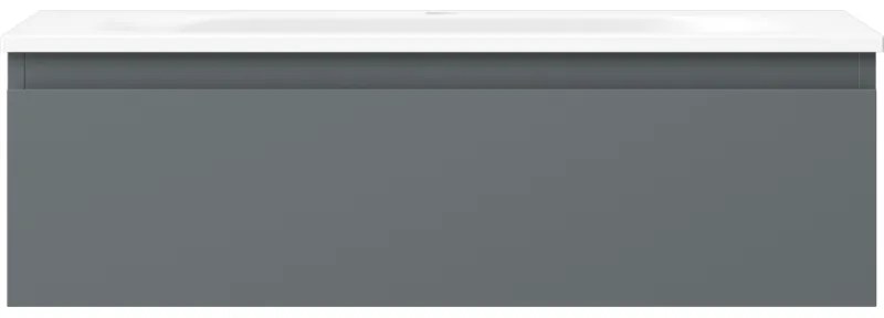 Mexen Orio, kúpeľňová skrinka 80 cm s umývadlom Vela, 1 zásuvka, grafitová matná/biela matná, 91A10-08023-1-BF66-W23M01