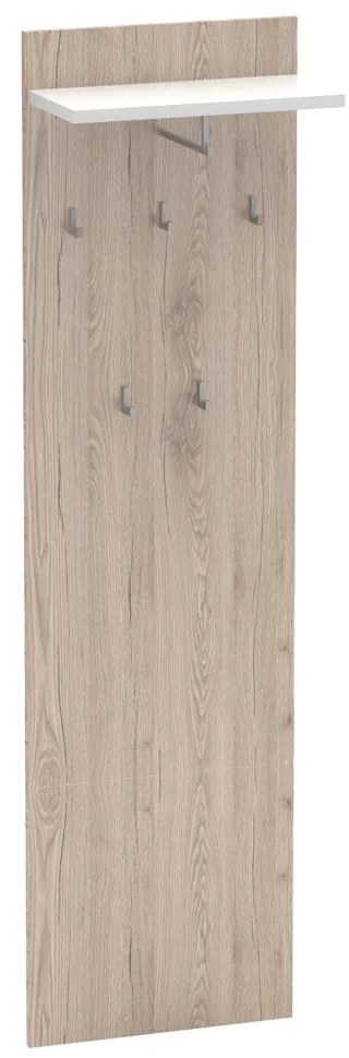 Vešiakový panel Tempo Kondela Rumia (dub san remo + biela). Vlastná spoľahlivá doprava až k Vám domov. 1015452