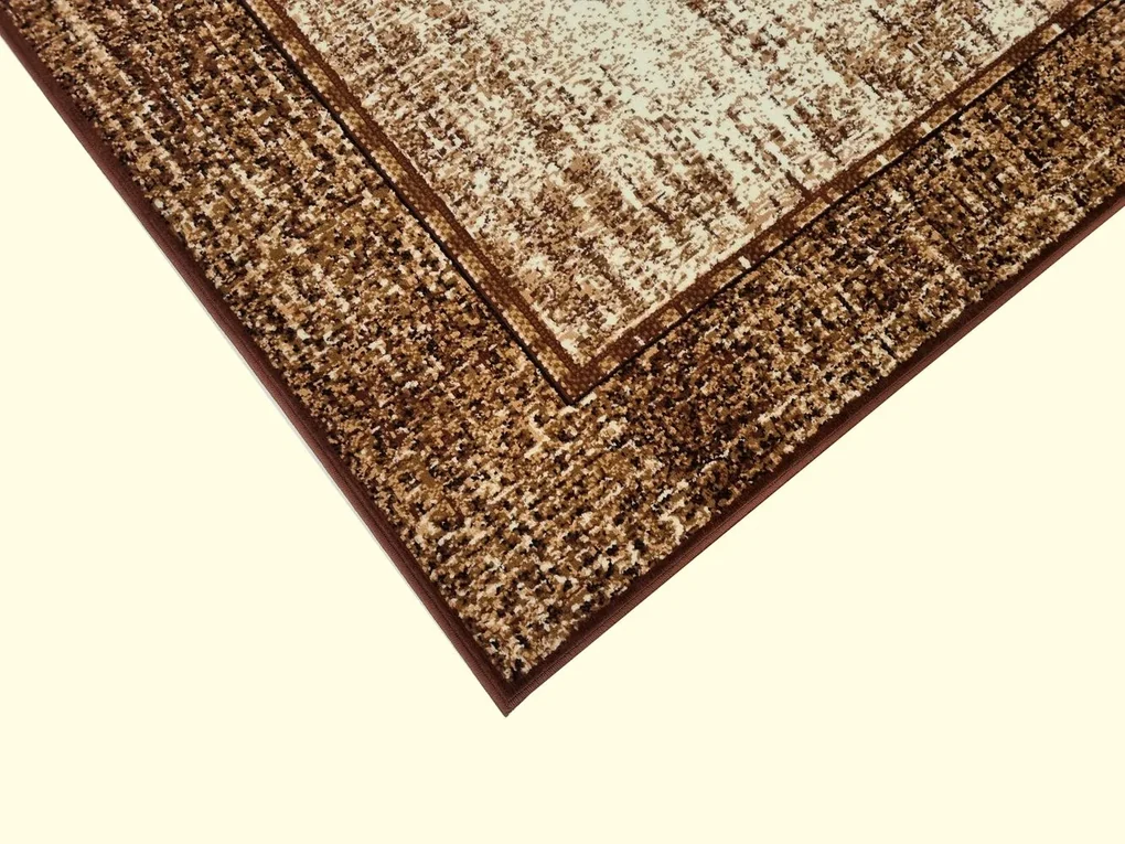 Klasický kusový koberec 150x300 cm LUKEN - hnedý