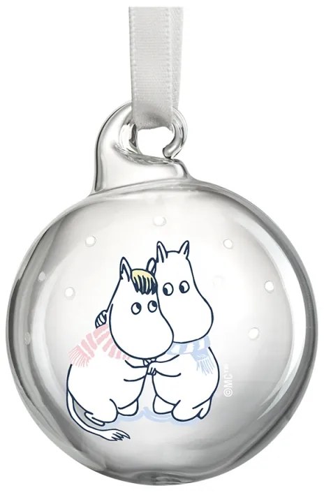 Set vianočných ozdôb Moomin Let it snow 5cm / 4ks